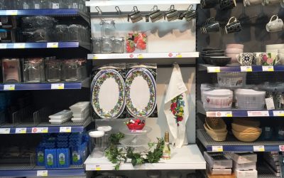 It is possible to create visual disruptions also in grocery stores. This is from a Swedish ICA store displaying new items.
