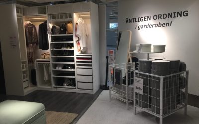 IKEA is catering many things when it comes to visual merchandising. One of them is that they are really good at showing products in use., This helps the shopper visualise what the product could do for them.